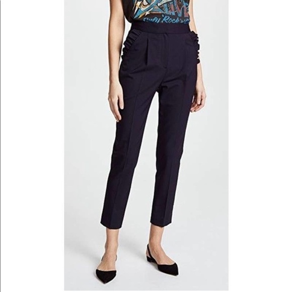 Rebecca Taylor Spring Suiting Ruffle Pants - Picture 2 of 16